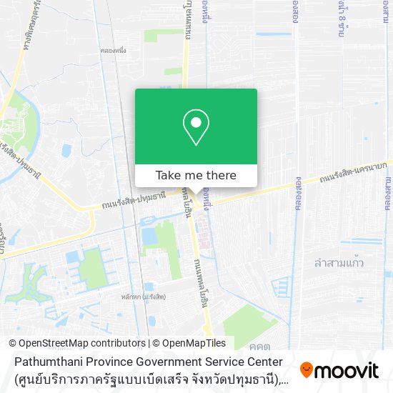 Pathumthani Province Government Service Center (ศูนย์บริการภาครัฐแบบเบ็ดเสร็จ จังหวัดปทุมธานี) map