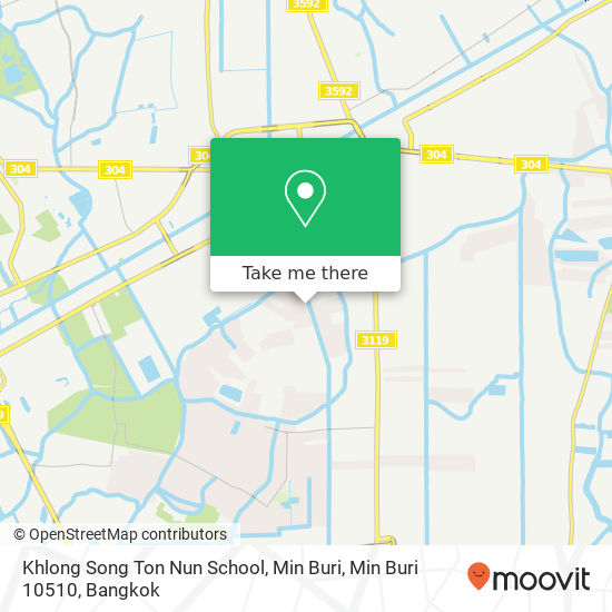 Khlong Song Ton Nun School, Min Buri, Min Buri 10510 map