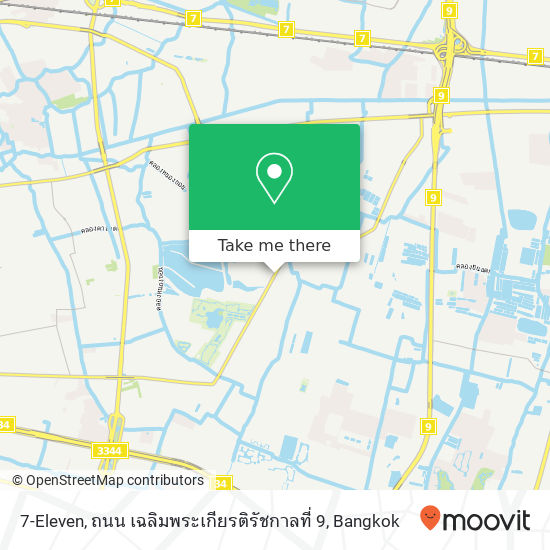 7-Eleven, ถนน เฉลิมพระเกียรติรัชกาลที่ 9 map