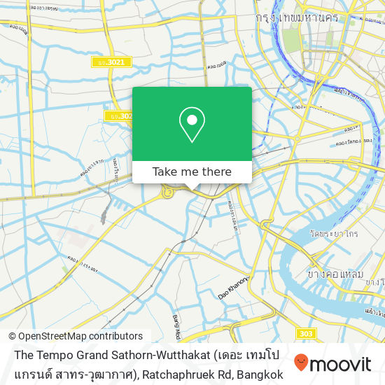 The Tempo Grand Sathorn-Wutthakat (เดอะ เทมโป แกรนด์ สาทร-วุฒากาศ), Ratchaphruek Rd map