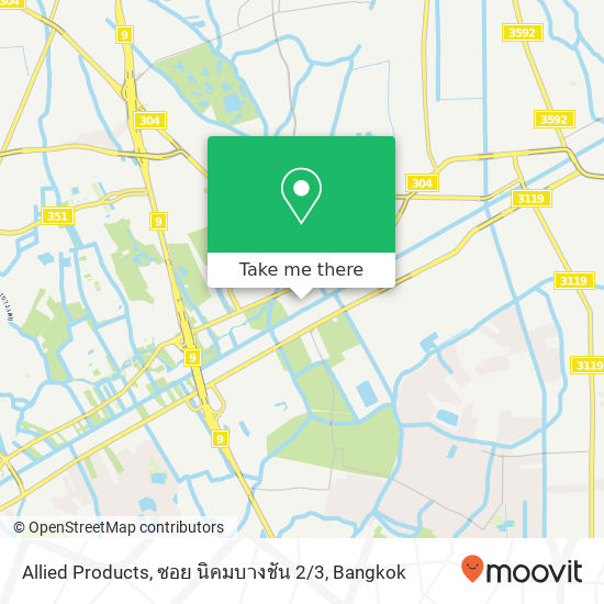 Allied Products, ซอย นิคมบางชัน 2 / 3 map