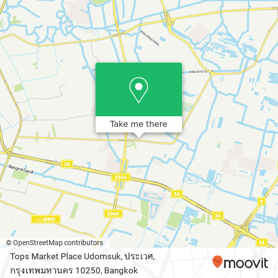 Tops Market Place Udomsuk, ประเวศ, กรุงเทพมหานคร 10250 map