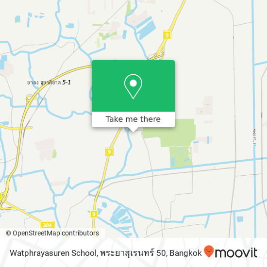 Watphrayasuren School, พระยาสุเรนทร์ 50 map