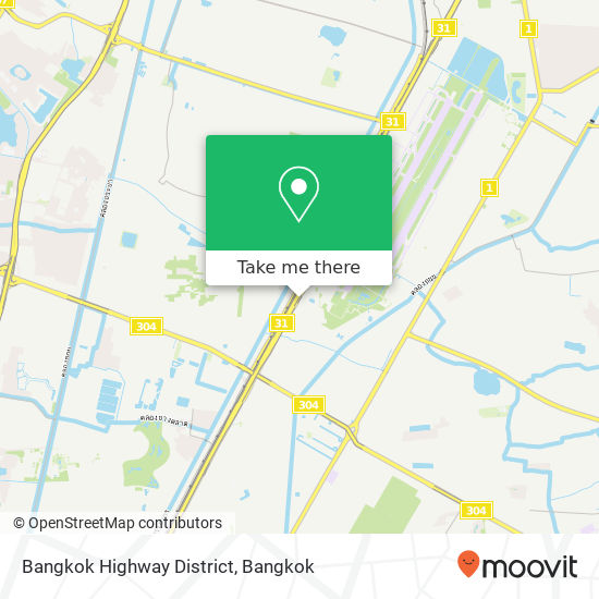 Bangkok Highway District map