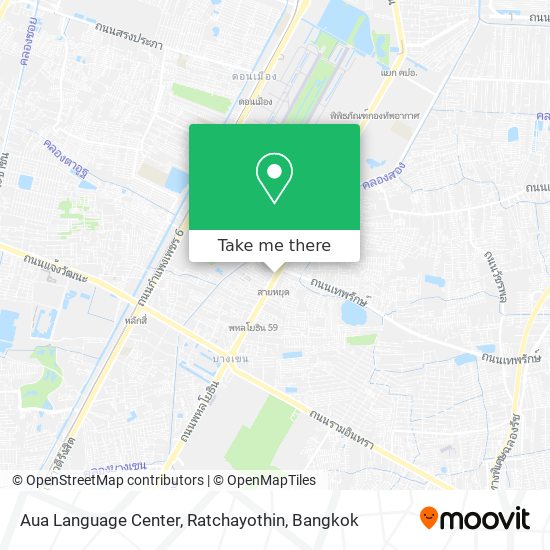 Aua Language Center, Ratchayothin map