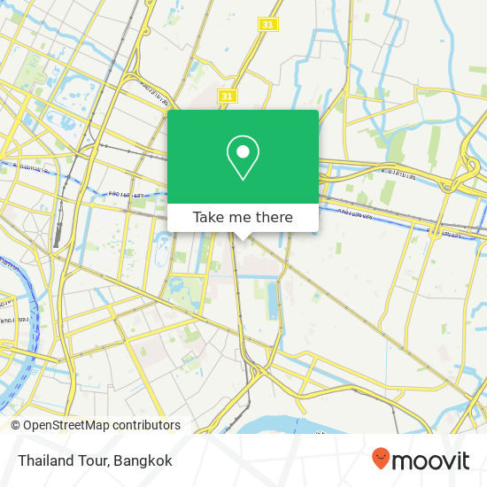 Thailand Tour map