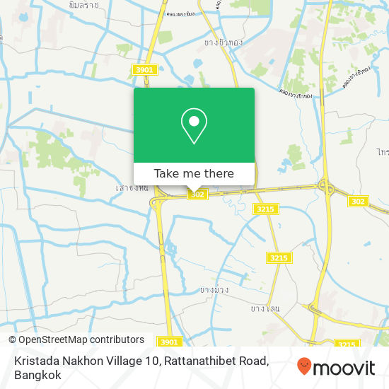 Kristada Nakhon Village 10, Rattanathibet Road map