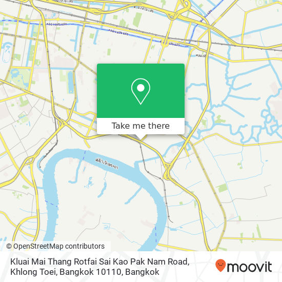 Kluai Mai Thang Rotfai Sai Kao Pak Nam Road, Khlong Toei, Bangkok 10110 map