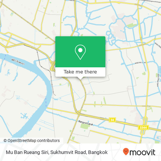 Mu Ban Rueang Siri, Sukhumvit Road map