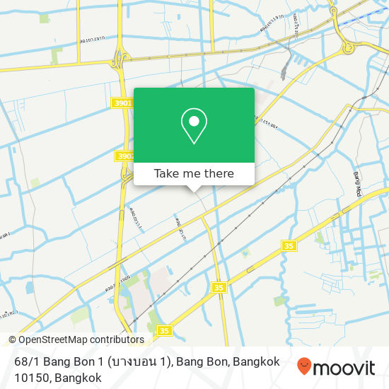 68 / 1 Bang Bon 1 (บางบอน 1), Bang Bon, Bangkok 10150 map