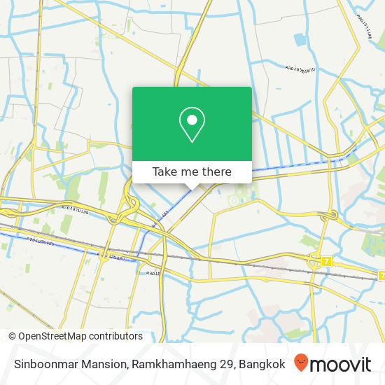 Sinboonmar Mansion, Ramkhamhaeng 29 map