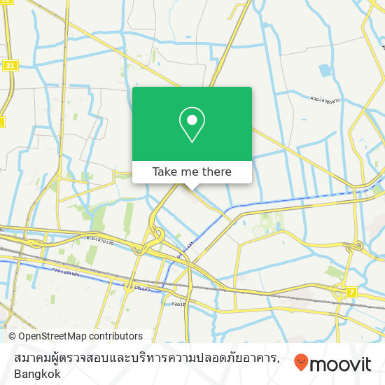 สมาคมผู้ตรวจสอบและบริหารความปลอดภัยอาคาร map