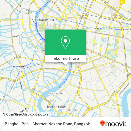 Bangkok Bank, Charoen Nakhon Road map