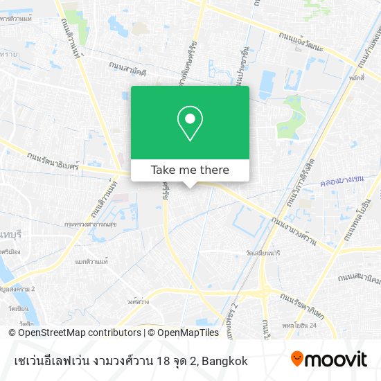 เซเว่นอีเลฟเว่น งามวงศ์วาน 18 จุด 2 map