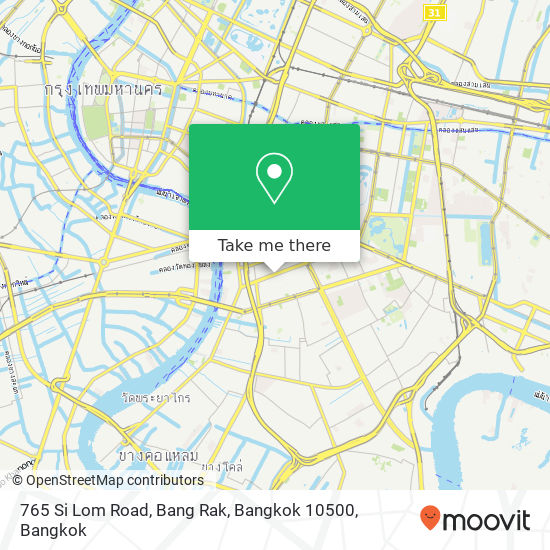 765 Si Lom Road, Bang Rak, Bangkok 10500 map