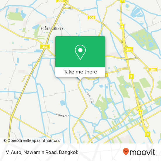 V. Auto, Nawamin Road map