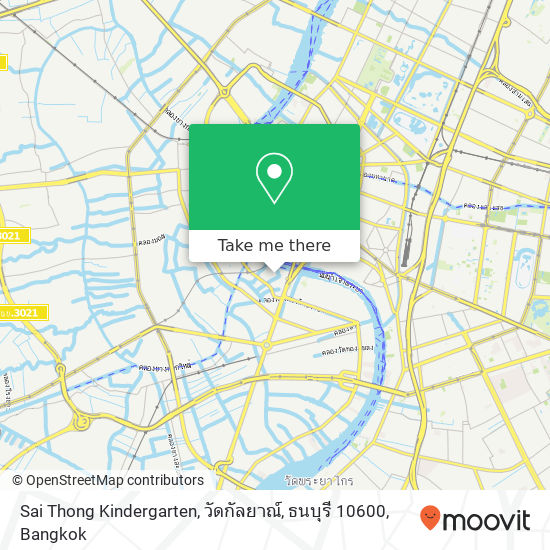 Sai Thong Kindergarten, วัดกัลยาณ์, ธนบุรี 10600 map