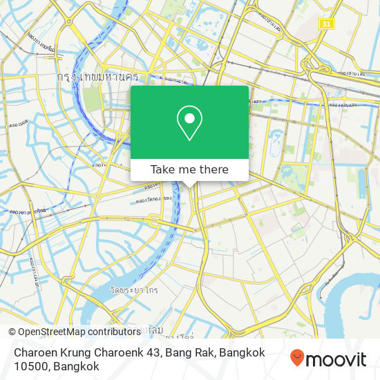 Charoen Krung Charoenk 43, Bang Rak, Bangkok 10500 map