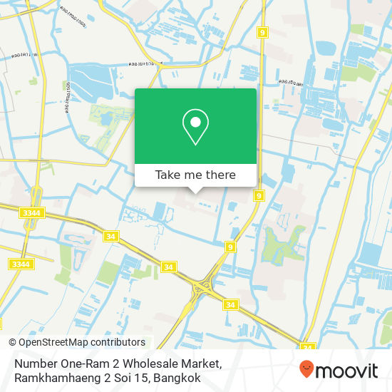 Number One-Ram 2 Wholesale Market, Ramkhamhaeng 2 Soi 15 map