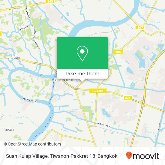 Suan Kulap Village, Tiwanon-Pakkret 18 map