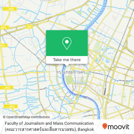 Faculty of Journalism and Mass Communication (คณะวารสารศาสตร์และสื่อสารมวลชน) map