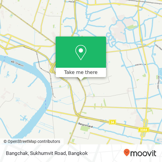 Bangchak, Sukhumvit Road map