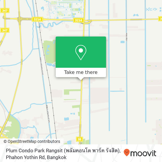Plum Condo Park Rangsit (พลัมคอนโด พาร์ค รังสิต), Phahon Yothin Rd map