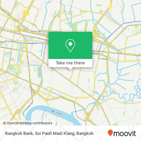 Bangkok Bank, Soi Paidi Madi Klang map