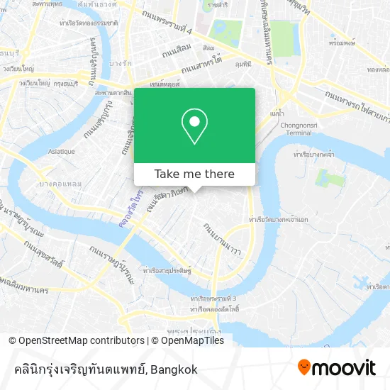 คลินิกรุ่งเจริญทันตแพทย์ map