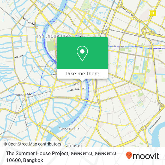The Summer House Project, คลองสาน, คลองสาน 10600 map