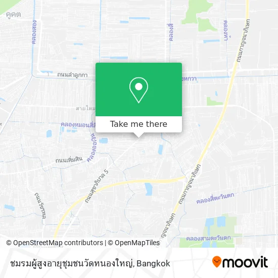ชมรมผู้สูงอายุชุมชนวัดหนองใหญ่ map