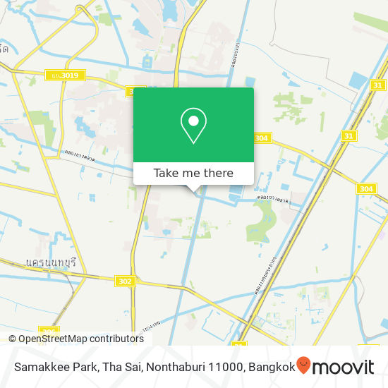Samakkee Park, Tha Sai, Nonthaburi 11000 map