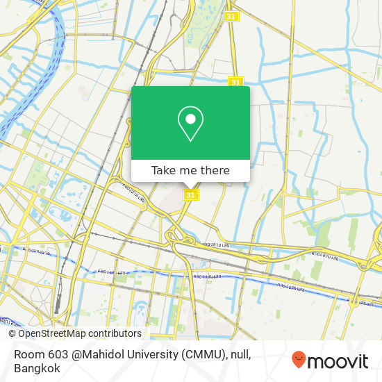 Room 603 @Mahidol University (CMMU), null map