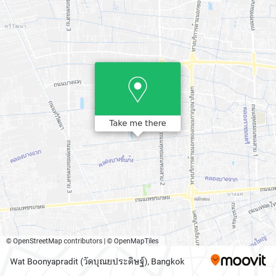 How to Get to Wat Boonyapradit (วัดบุณยประดิษฐ์) in บางแค by Bus?