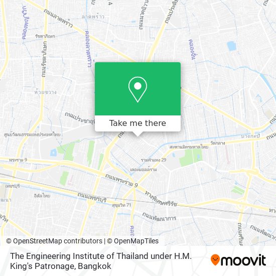 The Engineering Institute of Thailand under H.M. King's Patronage map