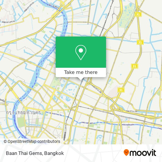 Baan Thai Gems map