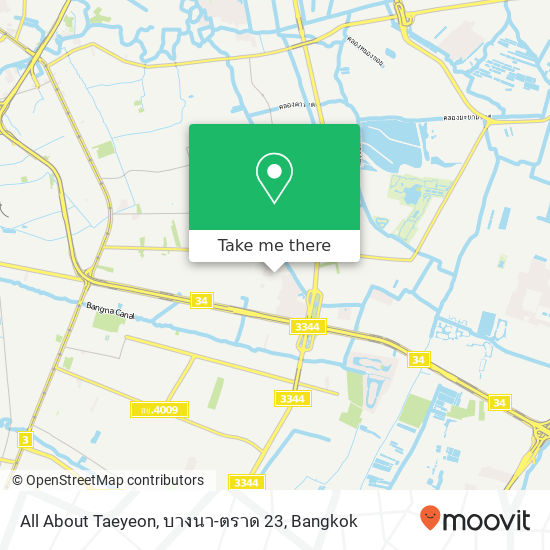 All About Taeyeon, บางนา-ตราด 23 map