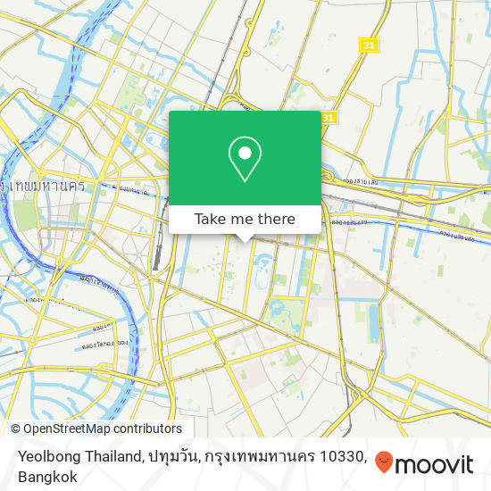 Yeolbong Thailand, ปทุมวัน, กรุงเทพมหานคร 10330 map