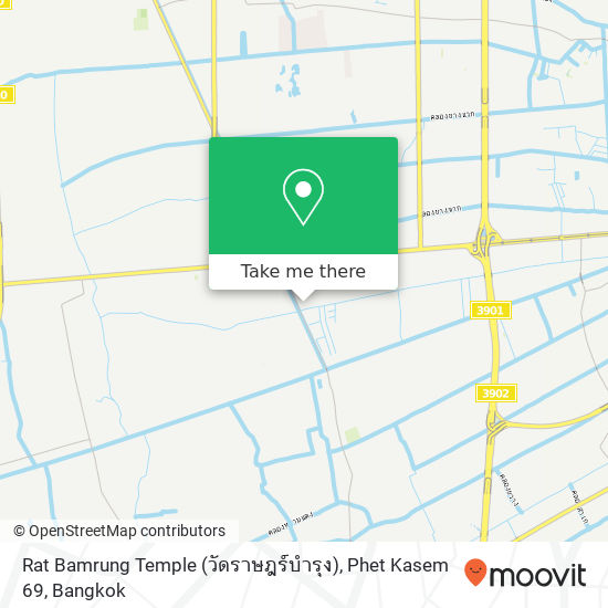 Rat Bamrung Temple (วัดราษฎร์บำรุง), Phet Kasem 69 map