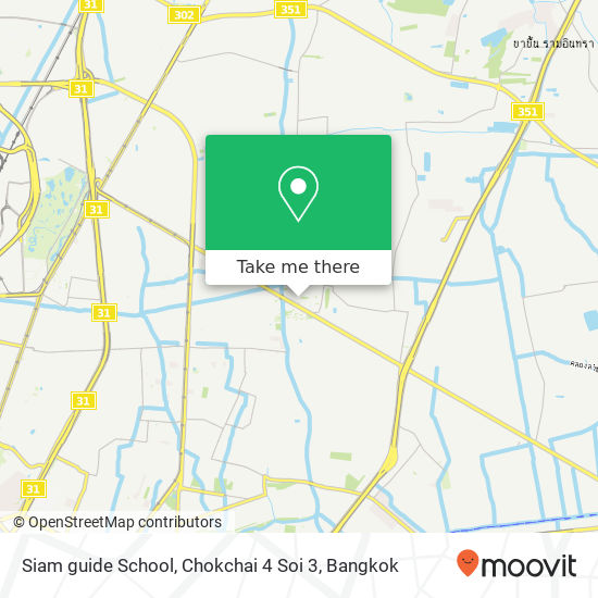 Siam guide School, Chokchai 4 Soi 3 map
