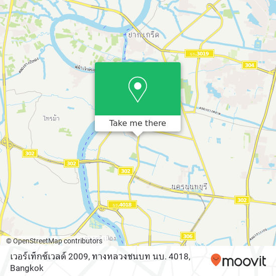 เวอร์เท็กซ์เวลด์ 2009, ทางหลวงชนบท นบ. 4018 map