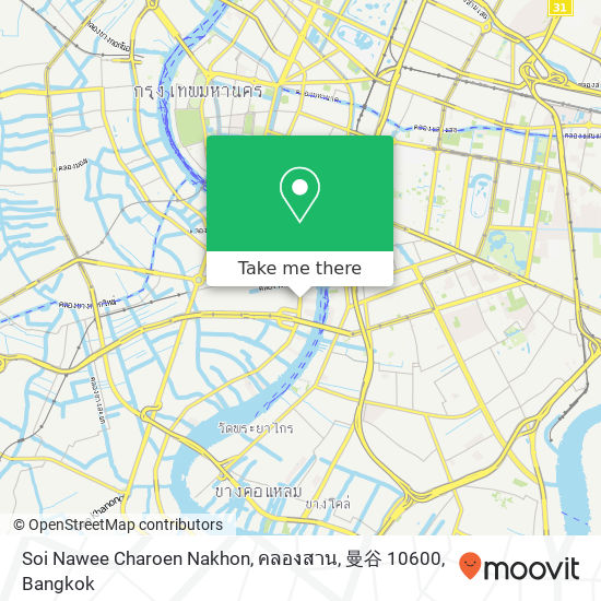 Soi Nawee Charoen Nakhon, คลองสาน, 曼谷 10600 map