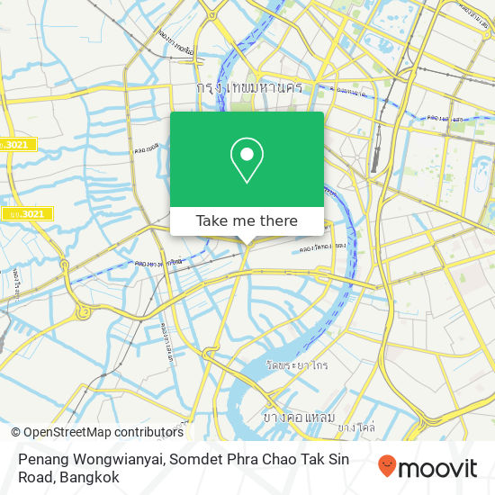 Penang Wongwianyai, Somdet Phra Chao Tak Sin Road map