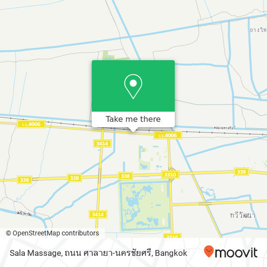 Sala Massage, ถนน ศาลายา-นครชัยศรี map