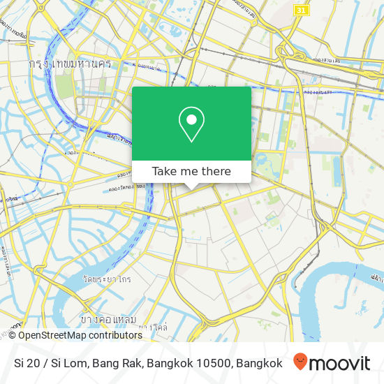 Si 20 / Si Lom, Bang Rak, Bangkok 10500 map