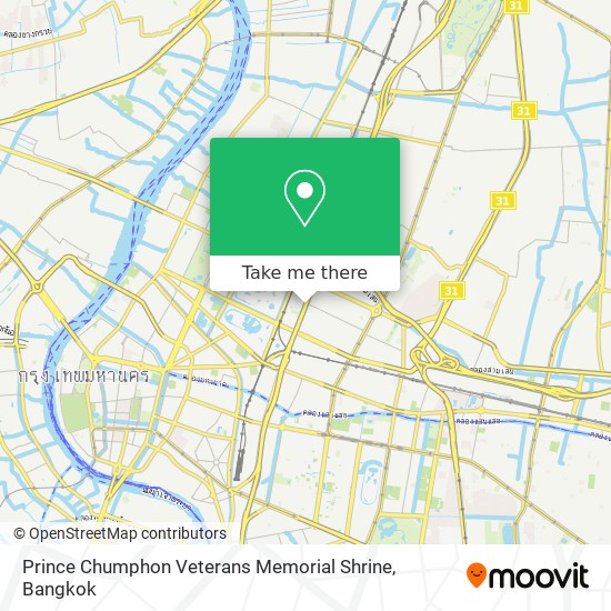 Prince Chumphon Veterans Memorial Shrine map