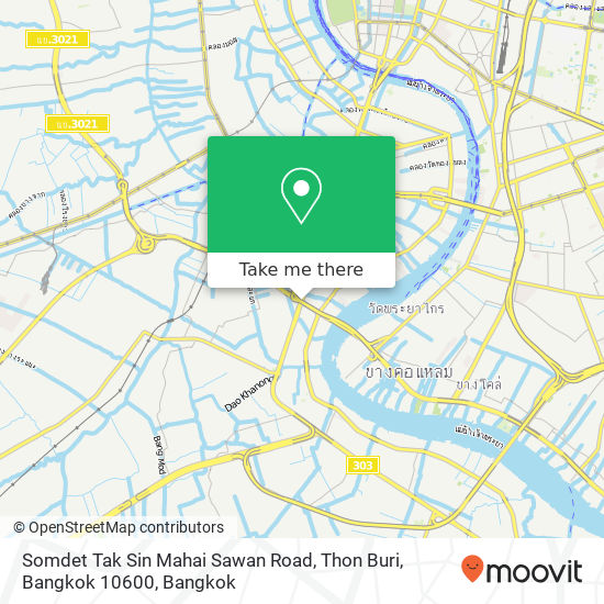Somdet Tak Sin Mahai Sawan Road, Thon Buri, Bangkok 10600 map