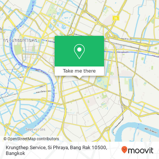 Krungthep Service, Si Phraya, Bang Rak 10500 map