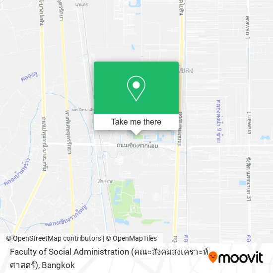 Faculty of Social Administration (คณะสังคมสงเคราะห์ศาสตร์) map