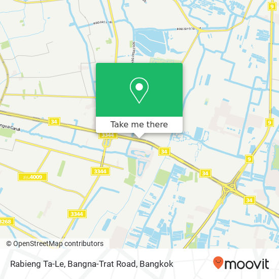 Rabieng Ta-Le, Bangna-Trat Road map